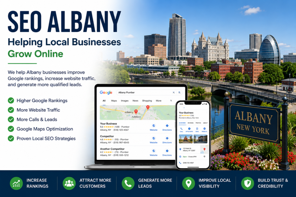 SEO Albany helping local businesses improve Google rankings and generate more leads